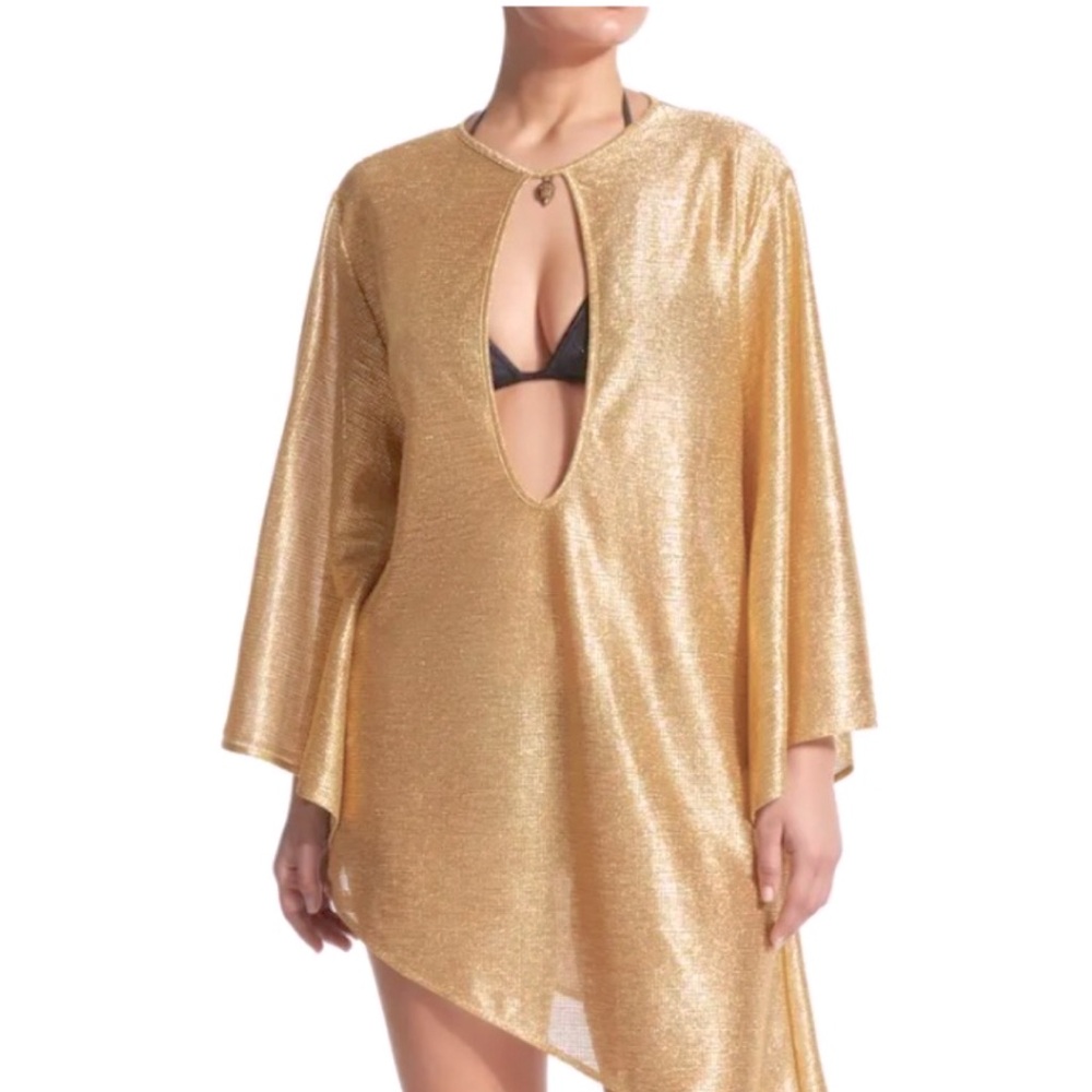 Gold Women's Swim Cover-Up